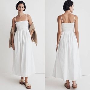 Madewell White Midi Dress